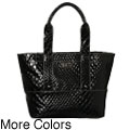 Maxx Shiny Croc Embossed Tote
