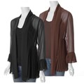 Adi Designs S Max Collection Women's Pleated Trim Jacket