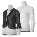 Adi Designs S Max Collection Women's Chiffon Ruffle Bolero