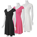 Adi Designs S Max Collection Women's Shirred Waist Dress