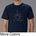 Los Angeles Pop Art Men's 'Yoga Poses' T-shirt