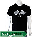 Los Angeles Pop Art Men's 'Racing Flags' T-shirt