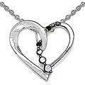 Sterling Silver 1/10ct TDW Black Diamond Necklace