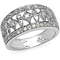 Sterling Silver Genuine White 1/3ct TDW Diamond Ring