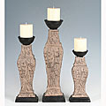 Sculpture Candle Holders (Set of 3)