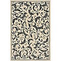Hand-tufted Zen Black/ Ivory Rug (9' x 13')