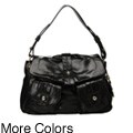 Maxx 'Bridget' Python-embossed Double-strap Handbag