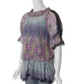 Belle Du Jour Junior's Lace Trim Pattern Tunic