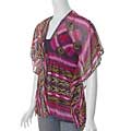 Belle Du Jour Junior's Kimono-sleeve Tunic Top