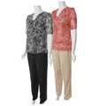 Adi Designs Just U Collection Women's 2-piece Pant Set