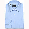 Pera Men's Solid Blue Dress Shirt