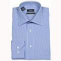 Pera Men's Navy Stripe Dress Shirt