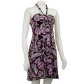 FINAL SALE R&M Richards Women's Beaded Halter Dress
