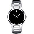 Movado Temo Men's Stainless Steel Black Face Watch