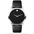 Movado Museum Men's Steel Leather Strap Watch