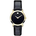 Movado Museum Women's Goldtone Black Face Watch