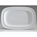 Denby White Collection Square Oblong Platter