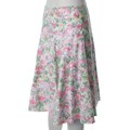 Adi Designs Junior's Floral Print Paneled Full Skirt