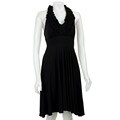 Onyx Women's Black Halter Party Dress