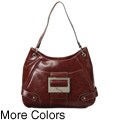 Nine West Vanity Glazed PVC Large Hobo-style Bag