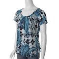 Casual Land Women's Plus Size Patterned Knit Top