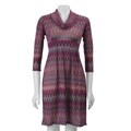 London Times Women's Stripe Knit Dress
