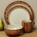 Denby Fire Stripes 4-piece Place Setting