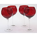 Certified International Ruby 28-ounce Red Wine Glasses (Set of 4)
