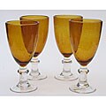 Amber Bubble 16-ounce All Purpose Glasses (Set of 4)