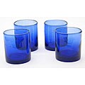 'Cobalt Bubble' Double Old-fashioned Glasses (Set of 4)