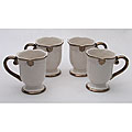 Certified International Regency Ivory Mugs (Set of 4)
