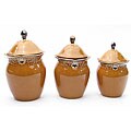 Certified International Regency Gold 3-piece Canister Set