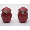 Certified International Regency Burgundy Salt and Pepper Shakers