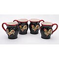 'Provence Rooster' 4-piece Mug Set