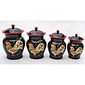 Provence Rooster 4-piece Canister Set