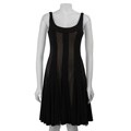 London Times Women's Sheer Pieced Dress