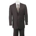 Joseph Abboud Men's Dark Brown 2-button Suit
