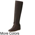 Bronx Women's 'Asha' Knee-high Wedge Boots