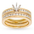 18k Gold 1/2ct TDW Diamond Semi-mount Bridal Ring Set (G-H, I1)