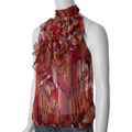 Luna Chix Junior's Ruffled Halter Blouse