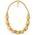 18k Gold Overlay 'Golden Nugget' Necklace