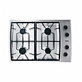 Bosch : NGT745UC 30in Gas Cooktop with 12,500 BTU High Output Burner - Stainless Steel