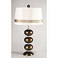 Champagne Green Lacquered Ball Design Table Lamp