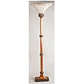 Burnished Brass Torchiere Floor Lamp