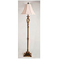 Antique Brass French Twist Column Floor Lamp
