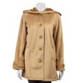 Liz Claiborne Faux Suede Hooded Coat