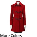 Liz Claiborne Women's Hooded Toggle Wool Coat