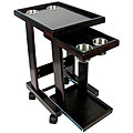Solid Wood Mahogany Slide-out Drink Cart