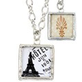 Charming Life Picture Frame Paris Eiffel Tower Charm Necklace