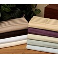 Majestic 400 Thread Count Woven Stripe 6-piece Cotton Sheet Set